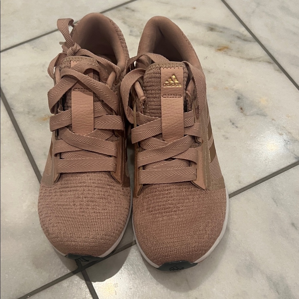 Adidas Rose Gold Athletic Shoes